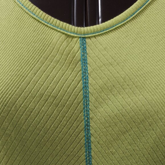 Lime Green & Turquoise Tank Top FDJ French Dressing Size M - Picture 5 of 5